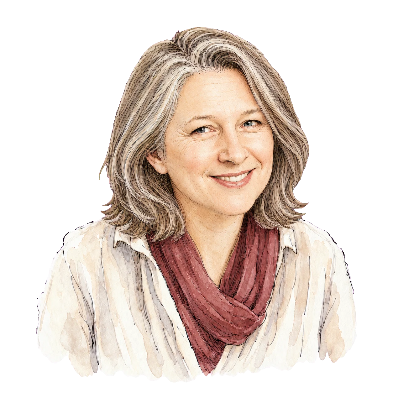 Illustrated portrait of Jane Stephens